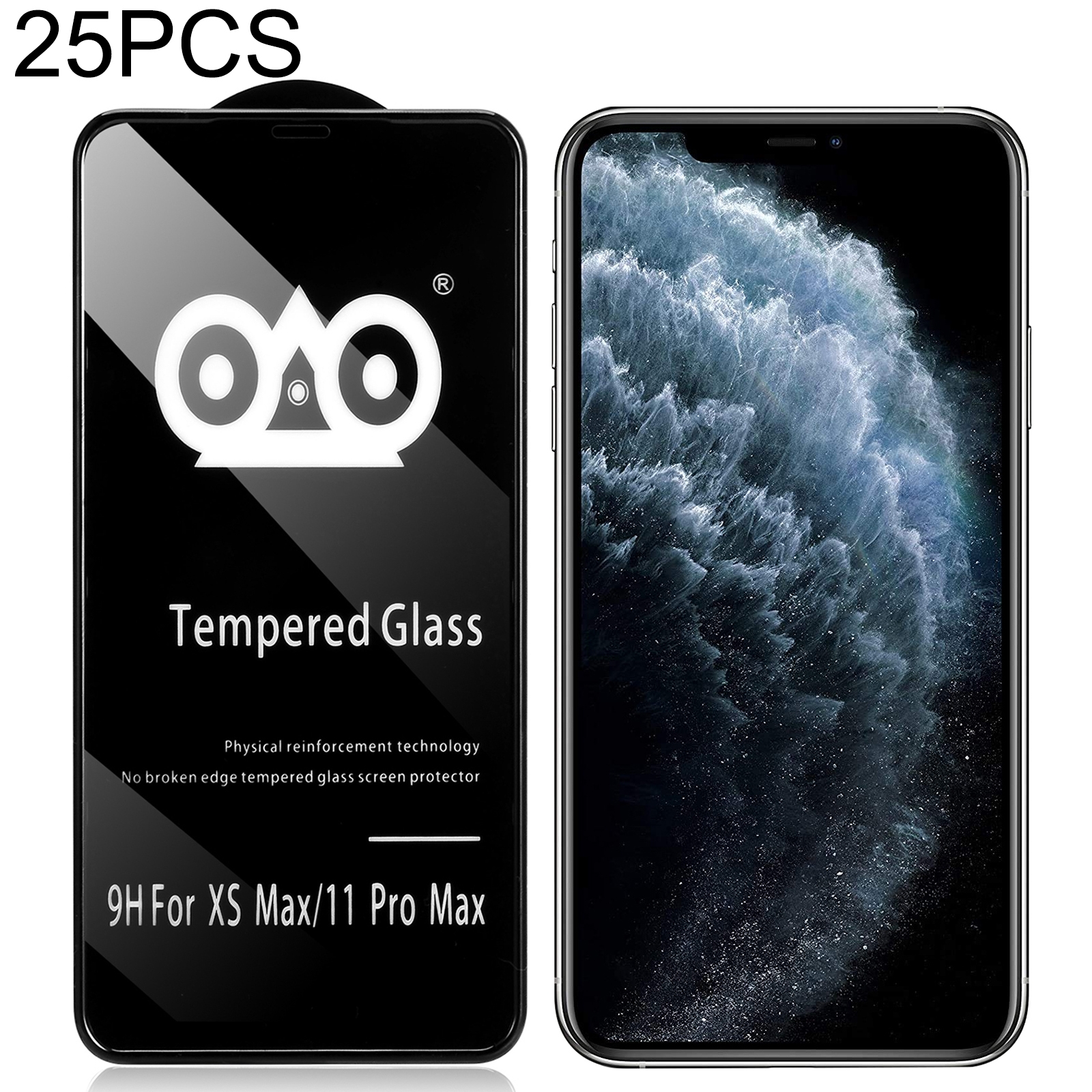 25 PCS Shockproof Anti-breaking Edge Airbag Tempered Glass Film For iPhone 11 Pro Max 25 PCS Shockproof Anti-breaking Edge Airbag Tempered Glass Film For iPhone 11 Pro Max