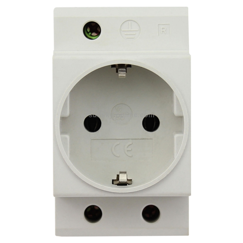 16A Modular Rail Type Socket Power Adapter, EU Plug