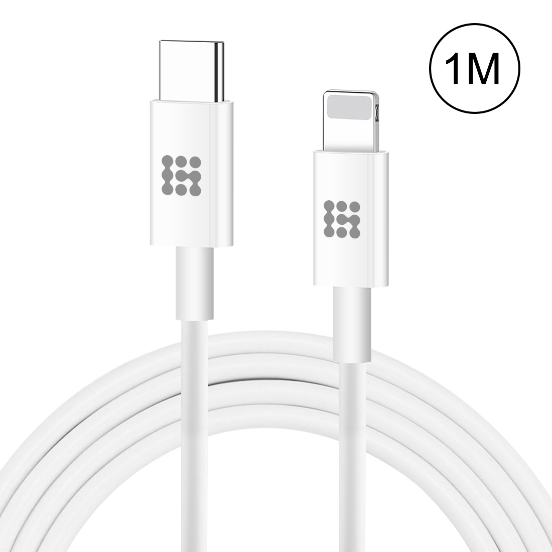 HAWEEL 25W 3A USB-C / Type-C to 8 Pin PD Fast Charging Cable for iPhone, iPad, Cable Length:1m HAWEEL 25W 3A USB-C / Type-C to 8 Pin PD Fast Charging Cable for iPhone, iPad, Cable Length:1m