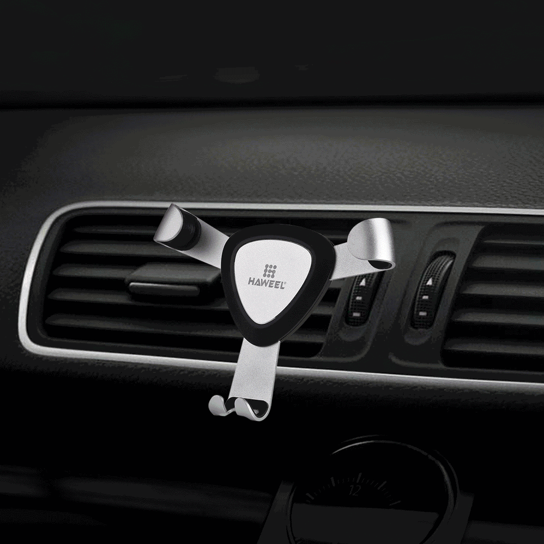 [US Warehouse] HAWEEL Triangle Design Universal Car Air Vent Phone Holder Mount