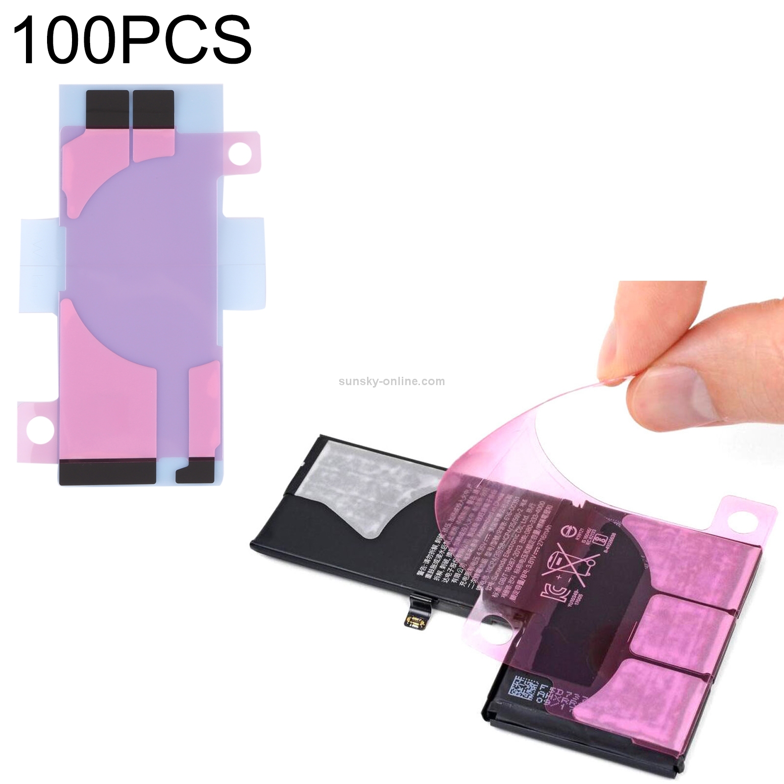 100 PCS Battery Adhesive Tape Stickers for iPhone 13