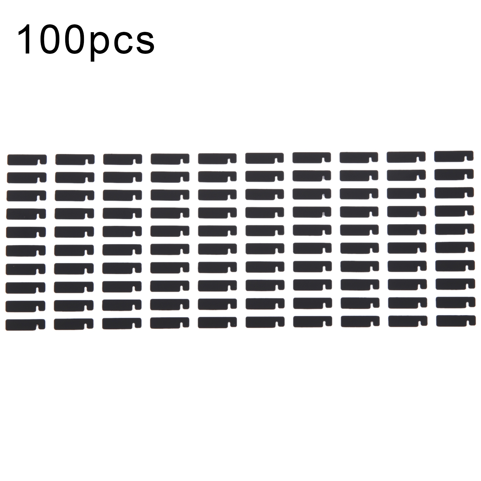 For iPhone 15 Pro Max 100pcs/set LCD Side Black Adhesive Sticker(03)