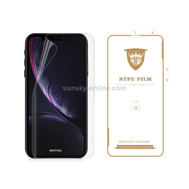 MIETUBL 0.15mm Curved Full Screen Protector Hydrogel Film Front Protector for iPhone XR MIETUBL 0.15mm Curved Full Screen Protector Hydrogel Film Front Protector for iPhone XR