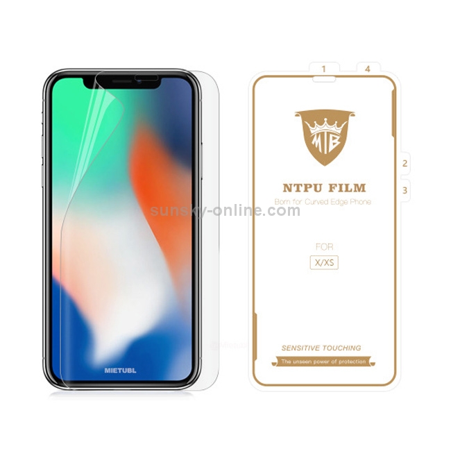 MIETUBL 0.15mm Curved Full Screen Protector Hydrogel Film Front Protector for iPhone XS MIETUBL 0.15mm Curved Full Screen Protector Hydrogel Film Front Protector for iPhone XS