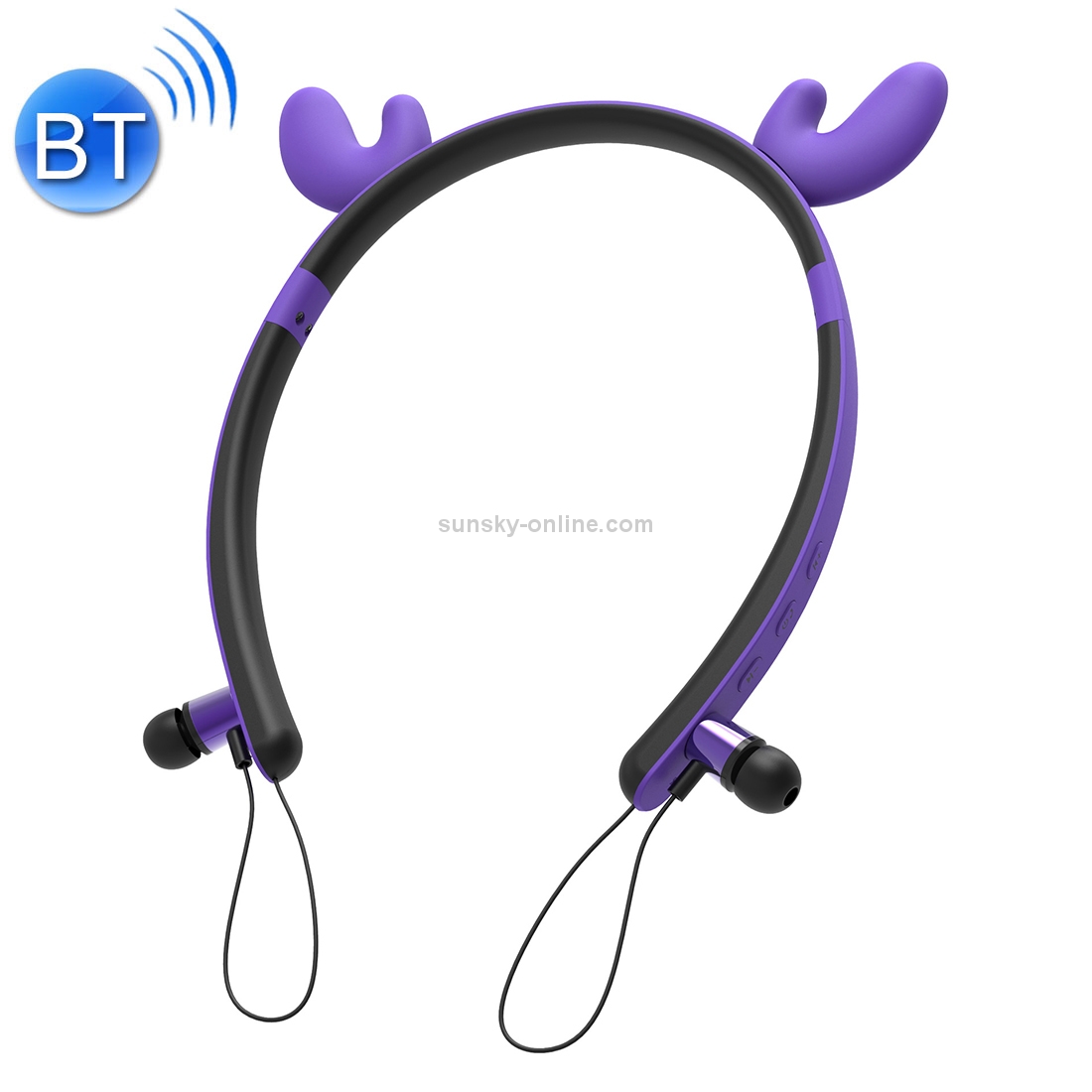 CYKE ZW29A Cartoon Antlers Shape Stereo Head-mounted Magnet Bluetooth Earphone CYKE ZW29A Cartoon Antlers Shape Stereo Head-mounted Magnet Bluetooth Earphone