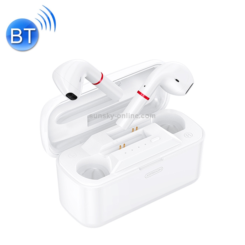 JOYROOM JR-T06 TWS V5.0 Wireless Bluetooth Bilateral Earphones with Charging Case, Support Voice Assistant(White) JOYROOM JR-T06 TWS V5.0 Wireless Bluetooth Bilateral Earphones with Charging Case, Support Voice Assistant(White)