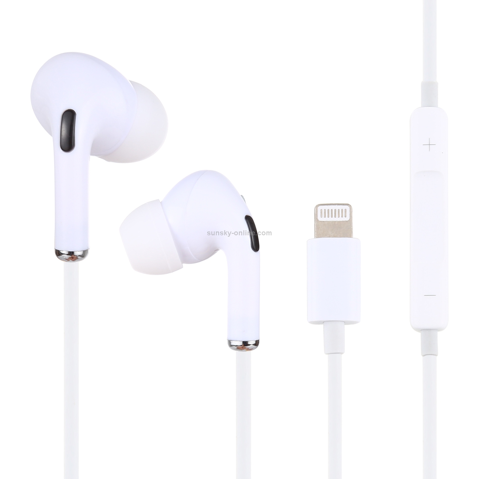 8 Pin In-ear Wired Earphone with Mic, Cable Length: about 1.2m 8 Pin In-ear Wired Earphone with Mic, Cable Length: about 1.2m