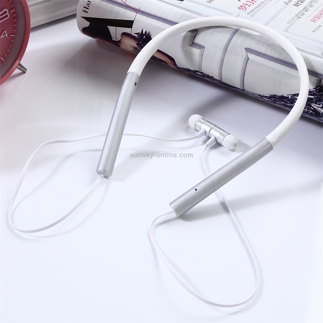 BT-790 Bluetooth 4.2 Hanging Neck Design Bluetooth Headset, Support Music Play & Switching & Volume Control & Answer(Silver) BT-790 Bluetooth 4.2 Hanging Neck Design Bluetooth Headset, Support Music Play & Switching & Volume Control & Answer(Silver)