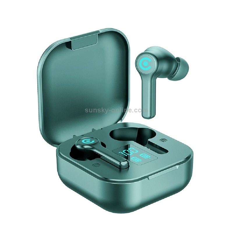ES1 Bluetooth 5.1 TWS Digital Display Touch Wireless Bluetooth Earphone with Charging Box(Green) ES1 Bluetooth 5.1 TWS Digital Display Touch Wireless Bluetooth Earphone with Charging Box(Green)