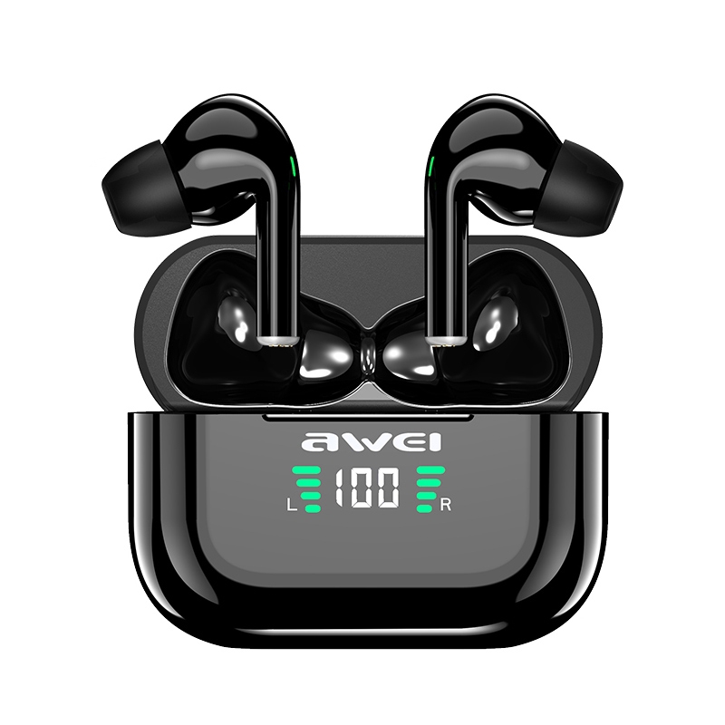 awei T29P Bluetooth V5.0 LED Digital Display Ture Wireless Sports IPX4 Waterproof TWS Headset with Charging Case awei T29P Bluetooth V5.0 LED Digital Display Ture Wireless Sports IPX4 Waterproof TWS Headset with Charging Case