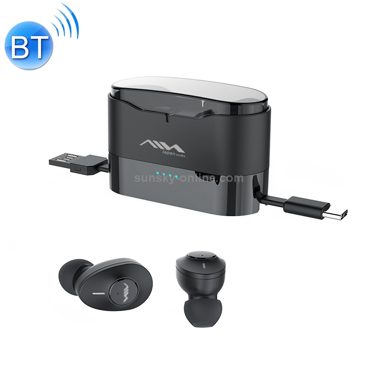 AIN MK-X50B TWS In-ear Bluetooth Earphone with Detachable Charging Box & USB Charging Cable, Supports HD Calls & Master-slave Switching & Power Bank & Automatic Pairing(Black) AIN MK-X50B TWS In-ear Bluetooth Earphone with Detachable Charging Box & USB Charging Cable, Supports HD Calls & Master-slave Switching & Power Bank & Automatic Pairing(Black)