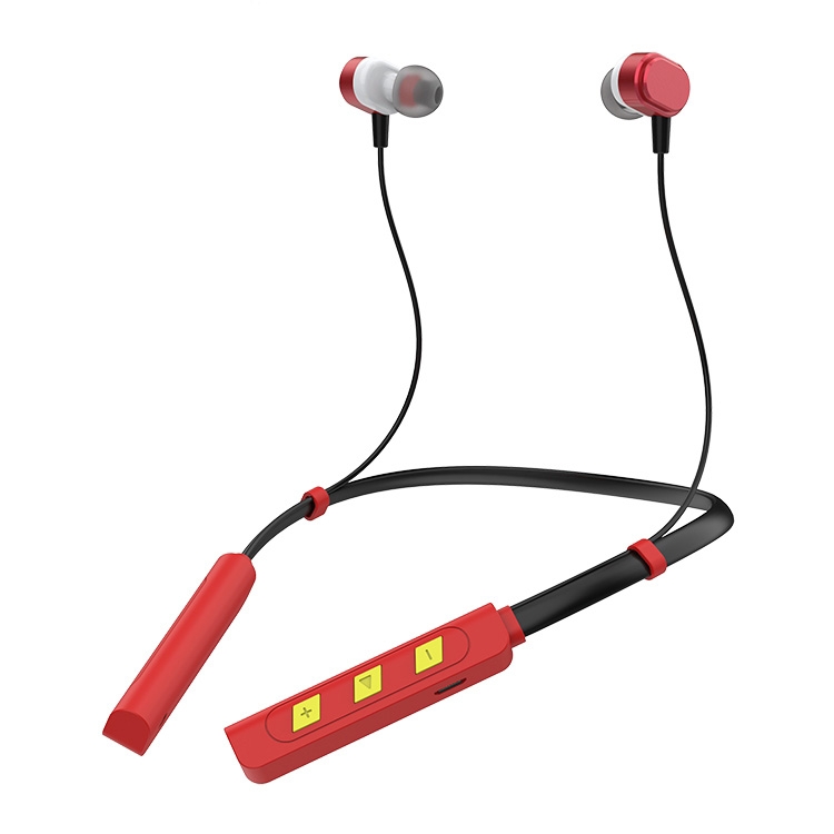 AIN MK-I01 IPX4 Waterproof Neck-mounted Wire-controlled Sports Bluetooth Earphone with Cable Buckle, Support Call & Voice Assistant (Red) AIN MK-I01 IPX4 Waterproof Neck-mounted Wire-controlled Sports Bluetooth Earphone with Cable Buckle, Support Call & Voice Assistant (Red)