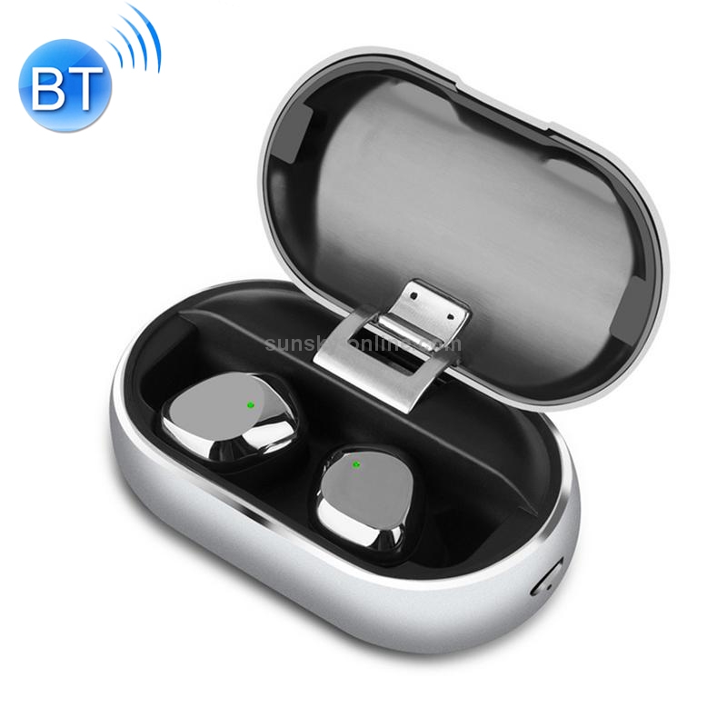 X26 DC 5V TWS IPX7 Waterproof Bluetooth 5.0 Wireless Touch Bluetooth Earphone with Charging Box, Support HD Call(Grey)