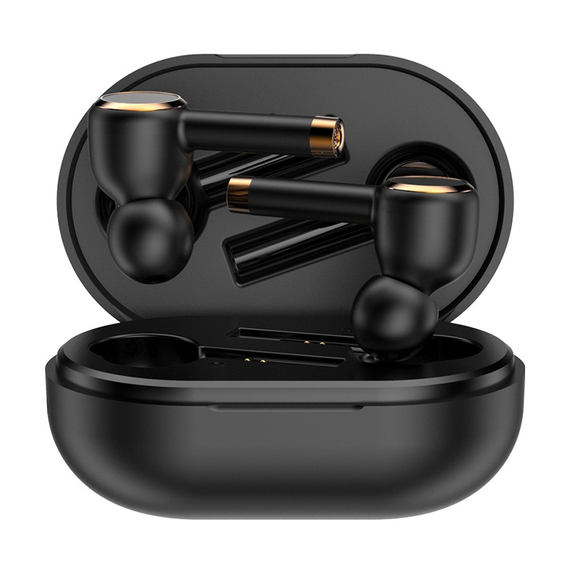 L2 TWS Stereo Bluetooth 5.0 Wireless Earphone with Charging Box, Support Automatic Pairing(Black)