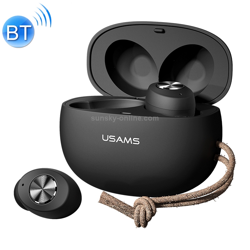 USAMS USAMS-ES001 Bluetooth 5.0 Mini TWS Binaural Wireless Bluetooth Earphone(Black) USAMS USAMS-ES001 Bluetooth 5.0 Mini TWS Binaural Wireless Bluetooth Earphone(Black)
