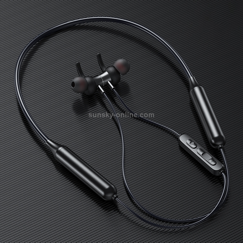 KUULAA DD9 Premium Version IPX Waterproof Hanging Neck Sports Bluetooth Earphone with Magnetic Suction & Wire Control (Black) KUULAA DD9 Premium Version IPX Waterproof Hanging Neck Sports Bluetooth Earphone with Magnetic Suction & Wire Control (Black)