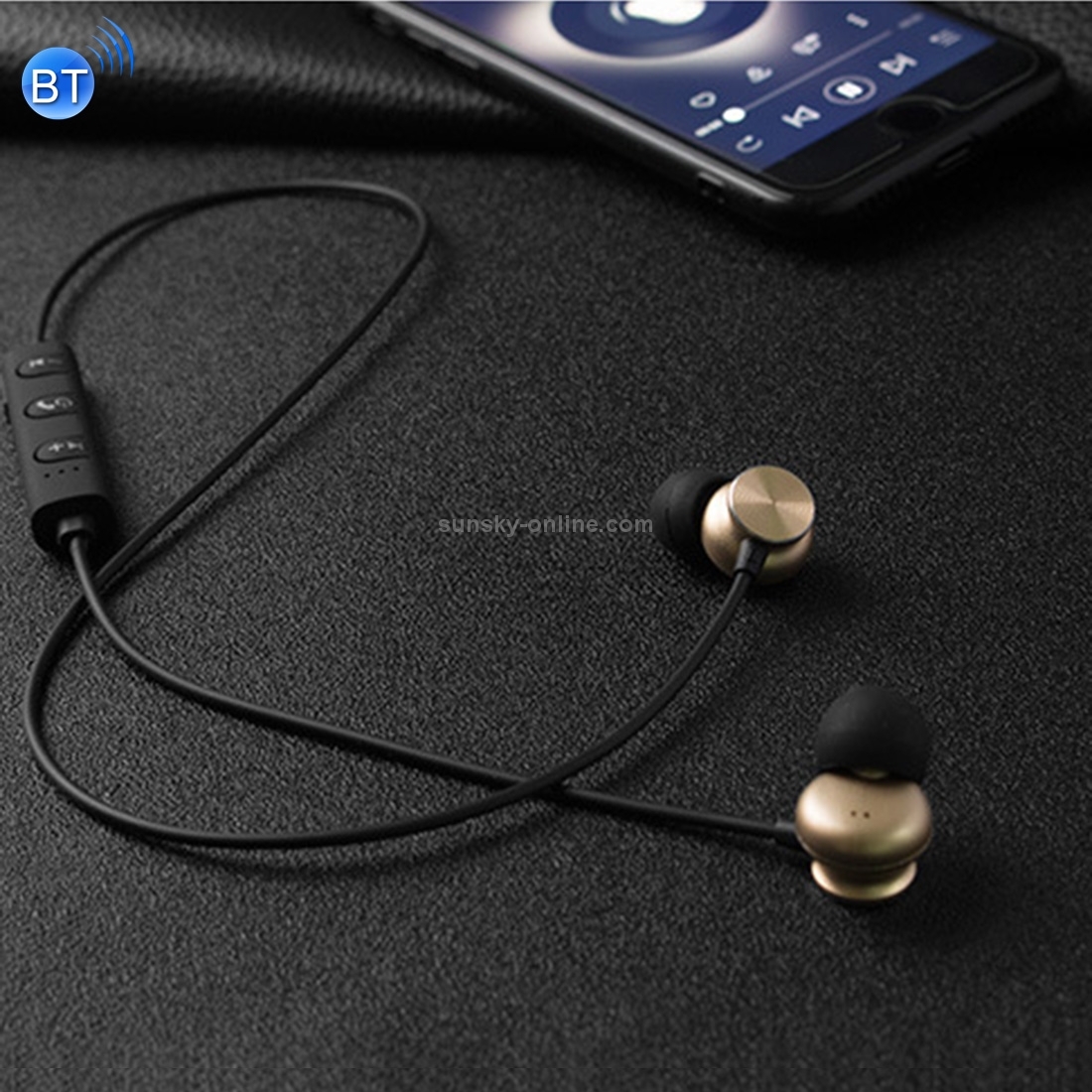 Magnetic Suction Wireless Bluetooth In-Ear Headphone Metal Sports Headset with Mic and 1 Connect 2 Function Magnetic Suction Wireless Bluetooth In-Ear Headphone Metal Sports Headset with Mic and 1 Connect 2 Function