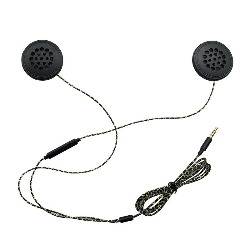 T33 3.5mm Interface Music Call Motorcycle Helmet Wired Headphone, Length: 1.2m T33 3.5mm Interface Music Call Motorcycle Helmet Wired Headphone, Length: 1.2m
