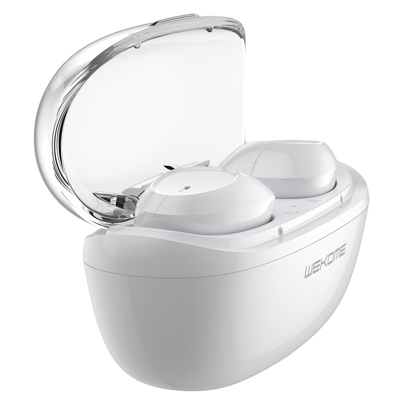 WK V25 TWS Bluetooth 5.0 Touch Wireless Bluetooth Earphone with Memory Connection & Charging Box, Support HD Calls & Siri(White) WK V25 TWS Bluetooth 5.0 Touch Wireless Bluetooth Earphone with Memory Connection & Charging Box, Support HD Calls & Siri(White)