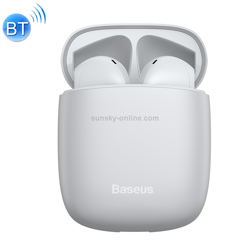 Baseus NGW04-02 TWS IP54 Waterproof Bluetooth 5.0 Touch Bluetooth Earphone with Charging Box, Support Call & Voice Assistant(White) Baseus NGW04-02 TWS IP54 Waterproof Bluetooth 5.0 Touch Bluetooth Earphone with Charging Box, Support Call & Voice Assistant(White)