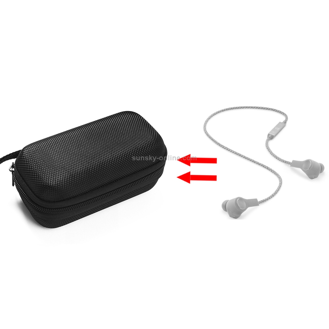 For B&O BeoPlay H5 / H3 Portable Nylon Magnetic Bluetooth In Ear Earphone Protective Bag Handbag