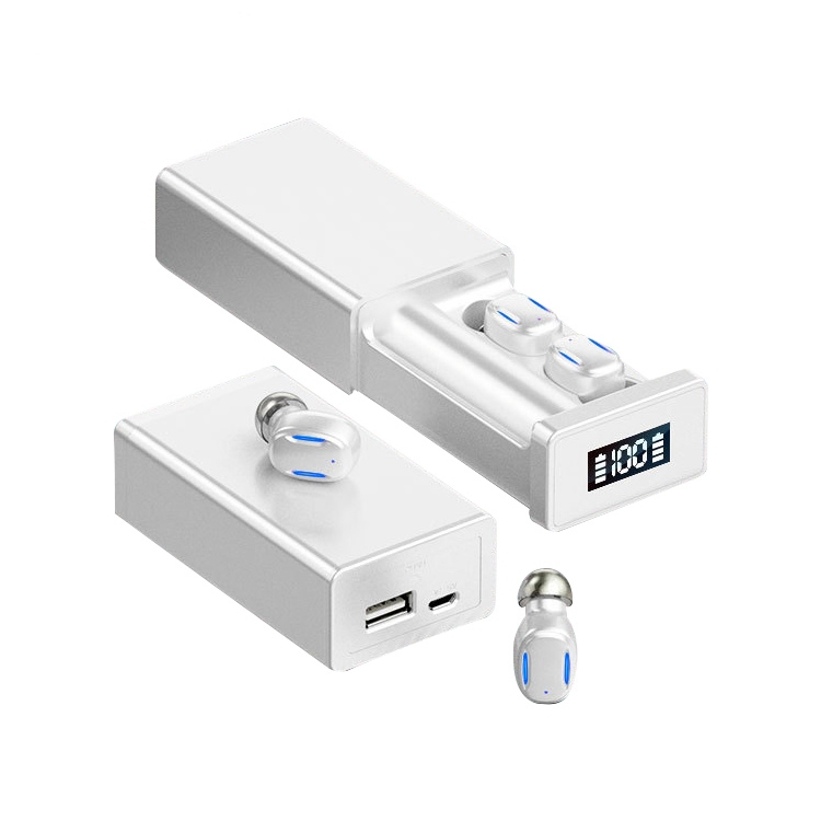 A22 Ultimate Edition Pull-out Digital Display Bluetooth Earphone with Magnetic Charging Box, Support Touch Light & Power Bank(White) A22 Ultimate Edition Pull-out Digital Display Bluetooth Earphone with Magnetic Charging Box, Support Touch Light & Power Bank(White)