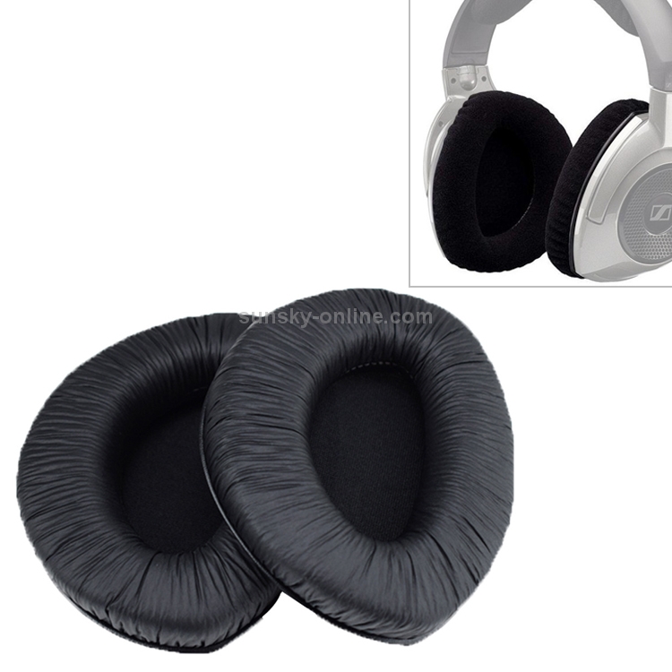 2 PCS For Sennheiser RS160 /170 / HDR 170 / 180 / 160 Wrinkled Skin Earphone Cushion Cover Earmuffs Replacement Earpads without Buckle 2 PCS For Sennheiser RS160 /170 / HDR 170 / 180 / 160 Wrinkled Skin Earphone Cushion Cover Earmuffs Replacement Earpads without Buckle