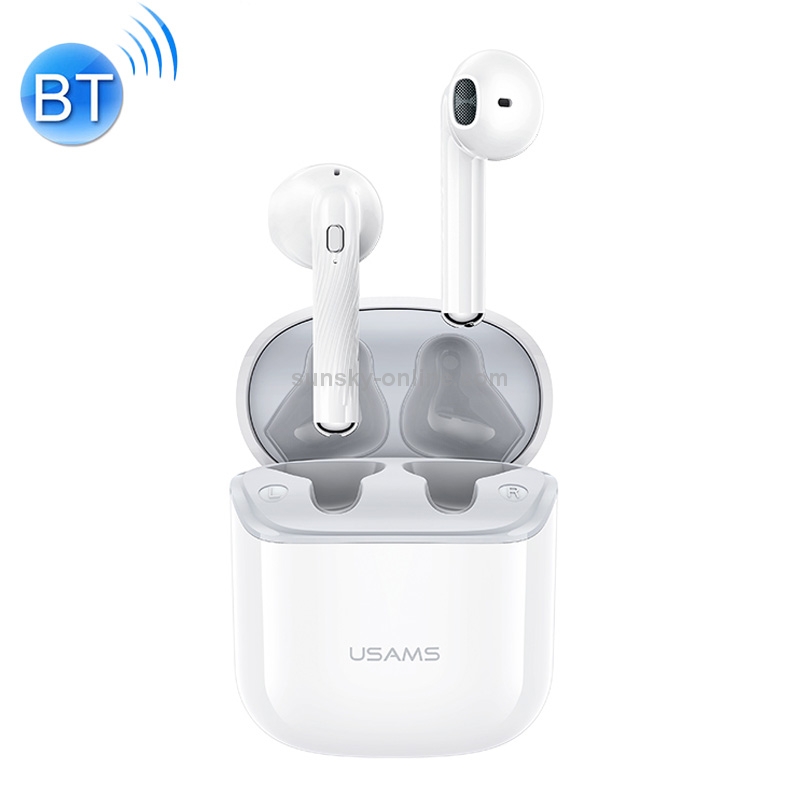 USAMS USAMS-SY02 Bluetooth 5.0 Mini TWS Binaural Wireless Bluetooth Earphone (White) USAMS USAMS-SY02 Bluetooth 5.0 Mini TWS Binaural Wireless Bluetooth Earphone (White)