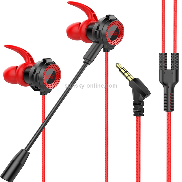 G11 1.2m Wired In Ear 3.5mm Interface Stereo Wire-Controlled + Detachable HIFI Earphones Video Game Mobile Game Headset With Mic