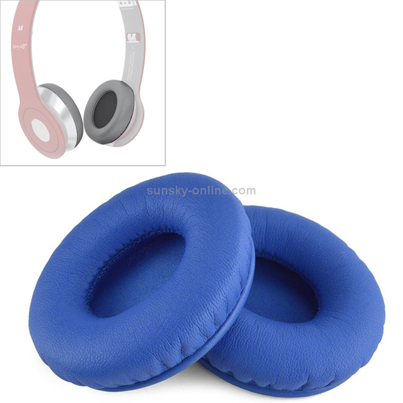 2 PCS For Beats Solo HD / Solo 1.0 Headphone Protective Leather Cover Sponge Earmuffs(Blue) 2 PCS For Beats Solo HD / Solo 1.0 Headphone Protective Leather Cover Sponge Earmuffs(Blue)