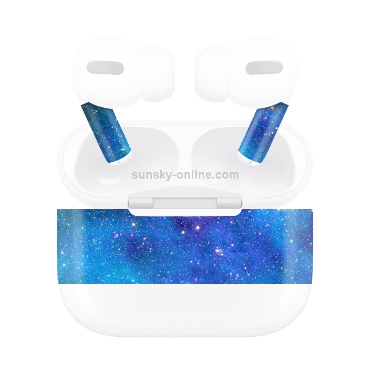 For AirPods Pro Blue Starry Sky Pattern Wireless Earphone Protective Film Sticker For AirPods Pro Blue Starry Sky Pattern Wireless Earphone Protective Film Sticker