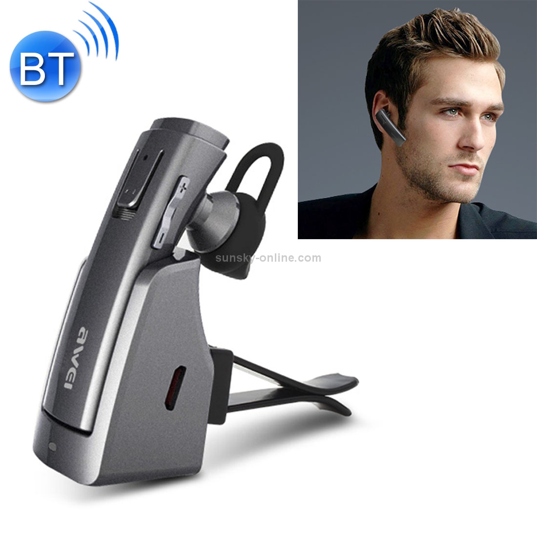 AWEI Noise Cancelling Wireless Headset V4.1 Bluetooth Stereo Earphones AWEI Noise Cancelling Wireless Headset V4.1 Bluetooth Stereo Earphones