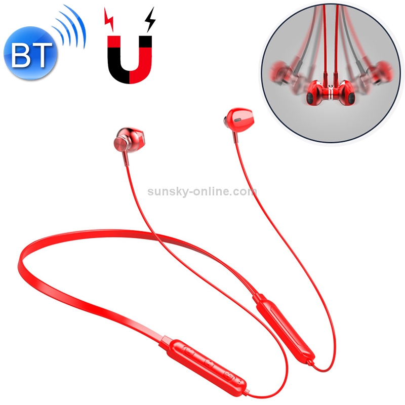 FMJ Q7 Bluetooth 4.2 Magnetic Neck-mounted Sport Bluetooth Earphone(Red) FMJ Q7 Bluetooth 4.2 Magnetic Neck-mounted Sport Bluetooth Earphone(Red)