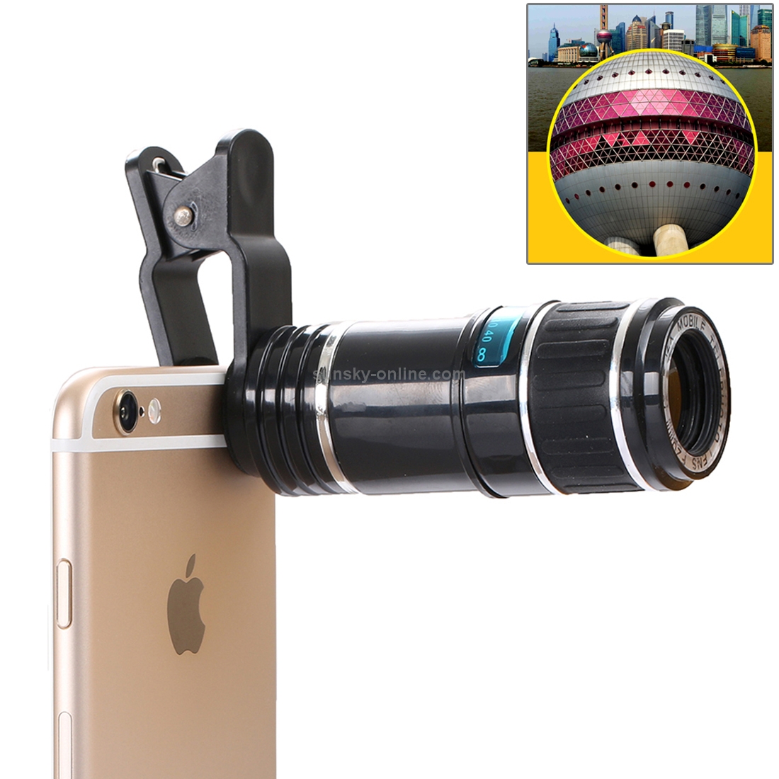 12X Optical Zoom Universal Mobile Phone Telescope Circumscribing Lens with Universal Clip 12X Optical Zoom Universal Mobile Phone Telescope Circumscribing Lens with Universal Clip
