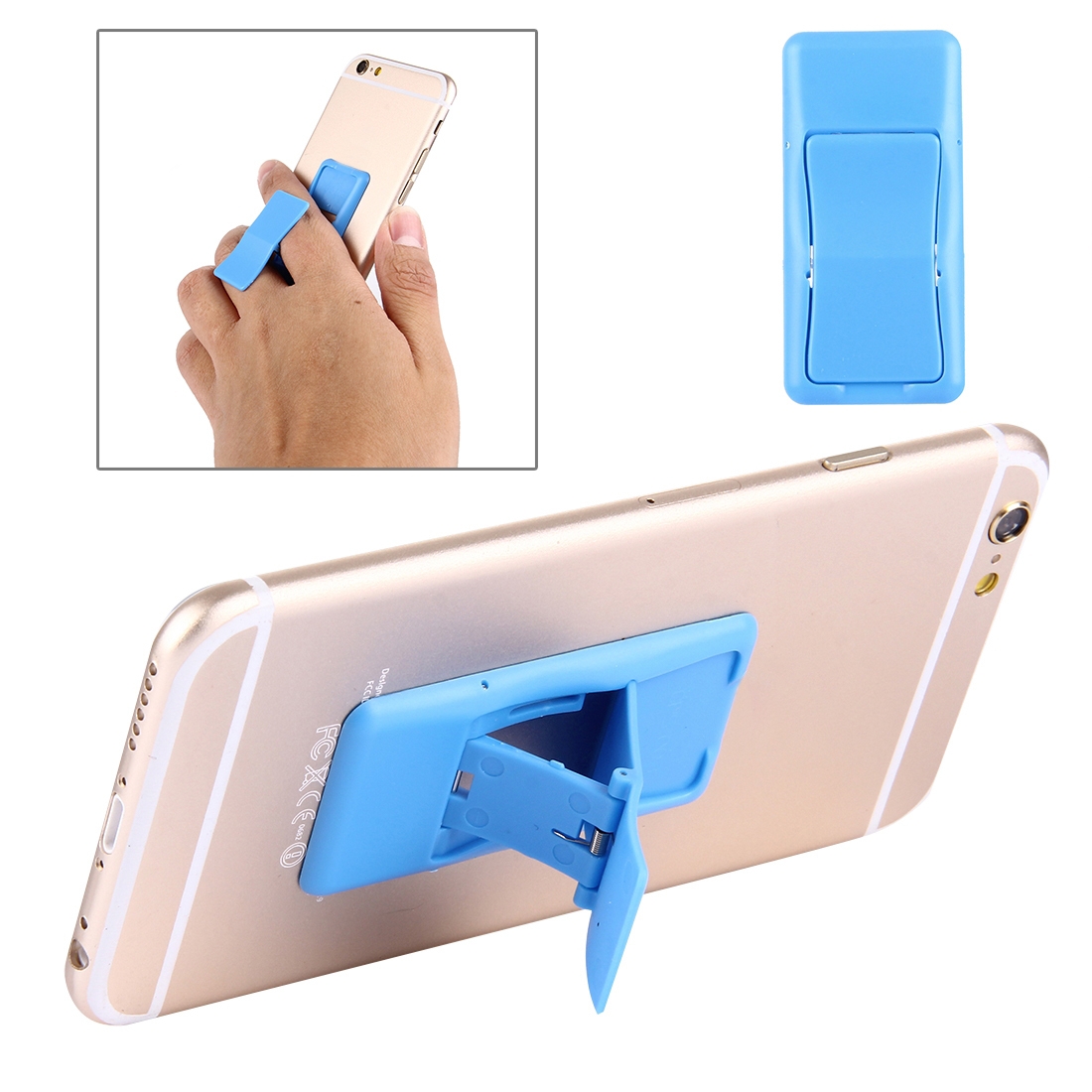 Concise Style Changeable Adjustable Universal Mini Adhesive Holder Stand, Size: 6.4 x 3.1 x 0.2 cm