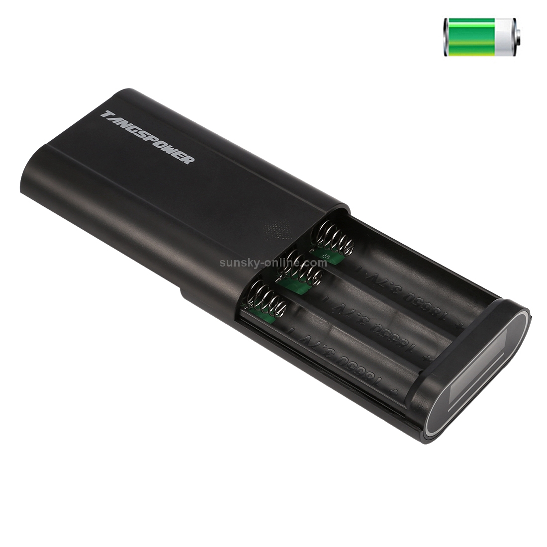 Portable High-efficiency 3 x 18650 Batteries Plastic Power Bank Shell Box with Battery Indication LCD Screen & Dual USB Output for iPhone, iPad, Samsung, LG, Sony Ericsson, MP4, PSP, Camera, Batteries Not Included(Black) Portable High-efficiency 3 x 18650 Batteries Plastic Power Bank Shell Box with Battery Indication LCD Screen & Dual USB Output for iPhone, iPad, Samsung, LG, Sony Ericsson, MP4, PSP, Camera, Batteries Not Included(Black)