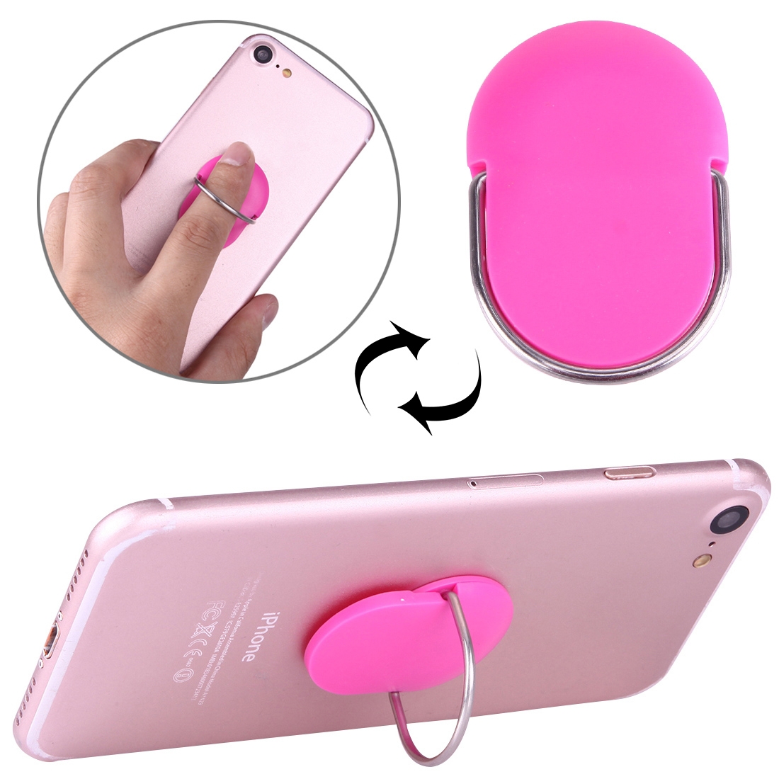 Cmzact CPS-005 Universal 360 Degrees Rotatable Plastic Ring Holder(Magenta) Cmzact CPS-005 Universal 360 Degrees Rotatable Plastic Ring Holder(Magenta)