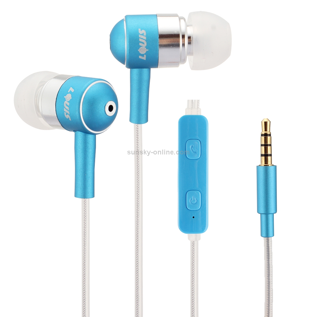 LOUIS Color Change LED Wired Control In-Ear HiFi Earphone Stereo Bass Ear Cup LOUIS Color Change LED Wired Control In-Ear HiFi Earphone Stereo Bass Ear Cup