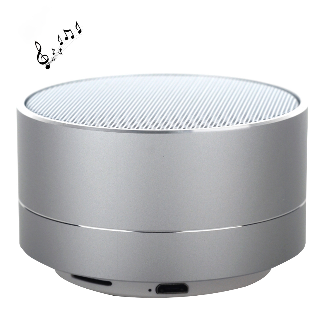 A10 Mini Portable Bluetooth Speaker Built-in MIC & LED, Support Hands-free Calls & TF Card(Silver) A10 Mini Portable Bluetooth Speaker Built-in MIC & LED, Support Hands-free Calls & TF Card(Silver)