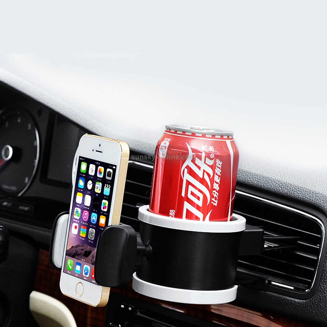 JOYROOM ZS111 2 in 1 Cup Drink Bottle Bracket + 360 Degree Rotation Car Horizontal Vent Holder (width 45-90mm) JOYROOM ZS111 2 in 1 Cup Drink Bottle Bracket + 360 Degree Rotation Car Horizontal Vent Holder (width 45-90mm)