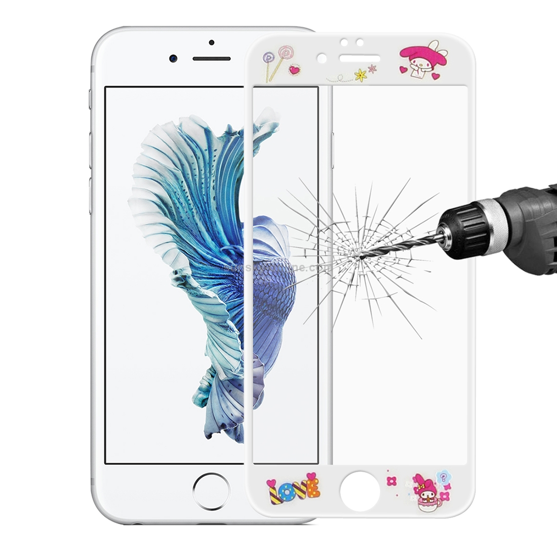 ENKAY Hat-Prince for iPhone 6 & 6s Rabbit Pattern 0.15mm Ultra-thin 9H Surface Hardness 3D Explosion-proof Full Screen Carbon Fiber Soft Edges Tempered Glass Screen Film ENKAY Hat-Prince for iPhone 6 & 6s Rabbit Pattern 0.15mm Ultra-thin 9H Surface Hardness 3D Explosion-proof Full Screen Carbon Fiber Soft Edges Tempered Glass Screen Film
