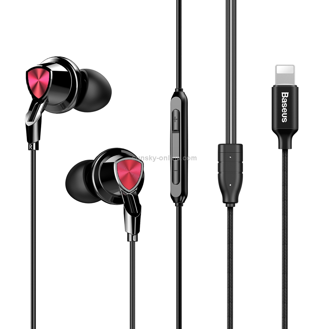 Baseus P04 Wired Control 8 Pin In-Ear HiFi Earphone with Mic Baseus P04 Wired Control 8 Pin In-Ear HiFi Earphone with Mic