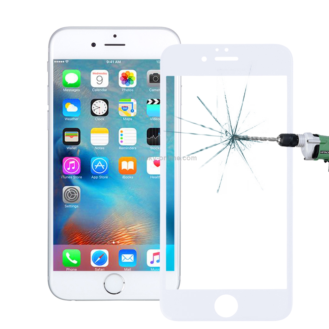 0.26mm 9H Surface Hardness 3D Explosion-proof Tempered Glass Screen Film for iPhone 6 Plus & 6s Plus(White) 0.26mm 9H Surface Hardness 3D Explosion-proof Tempered Glass Screen Film for iPhone 6 Plus & 6s Plus(White)