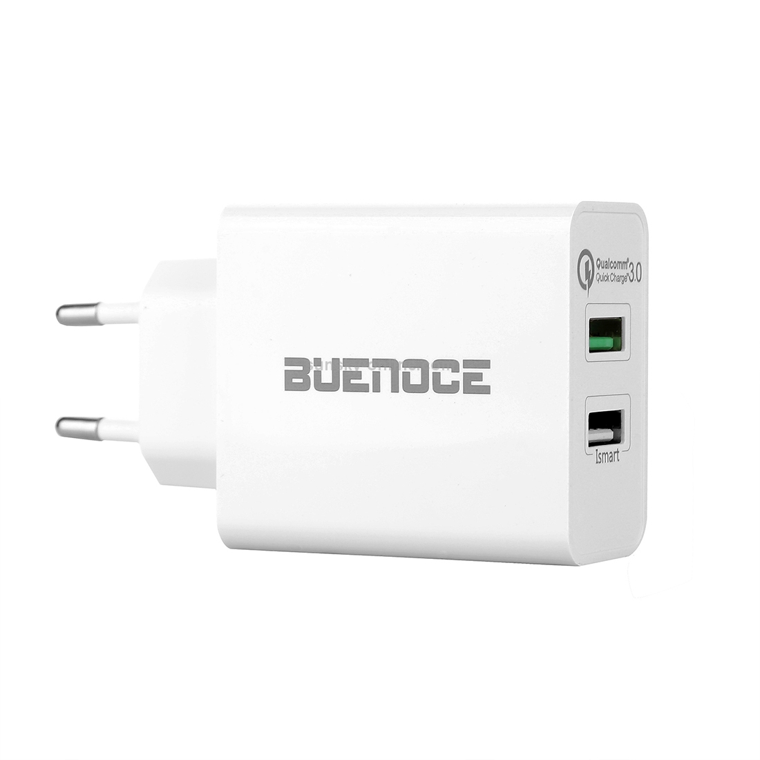BUENOCE 30W 6A Dual Port Quick Charge 3.0 Wall Charger, EU Plug BUENOCE 30W 6A Dual Port Quick Charge 3.0 Wall Charger, EU Plug