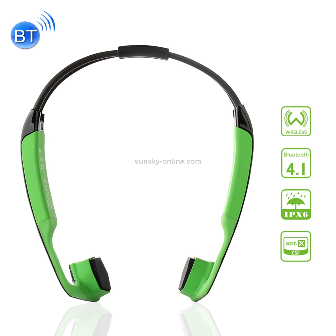 KSCAT NICE 5 Life Waterproof Wireless Bluetooth V4.1 Bone Conduction Sports Headset,Effective Distance: About 10m KSCAT NICE 5 Life Waterproof Wireless Bluetooth V4.1 Bone Conduction Sports Headset,Effective Distance: About 10m