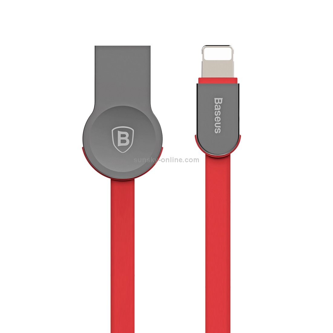 Baseus 1m 2A Keyble Flat Style 8 Pin to USB 2.0 Zinc Alloy + TPE Data Sync Charging Cable Baseus 1m 2A Keyble Flat Style 8 Pin to USB 2.0 Zinc Alloy + TPE Data Sync Charging Cable