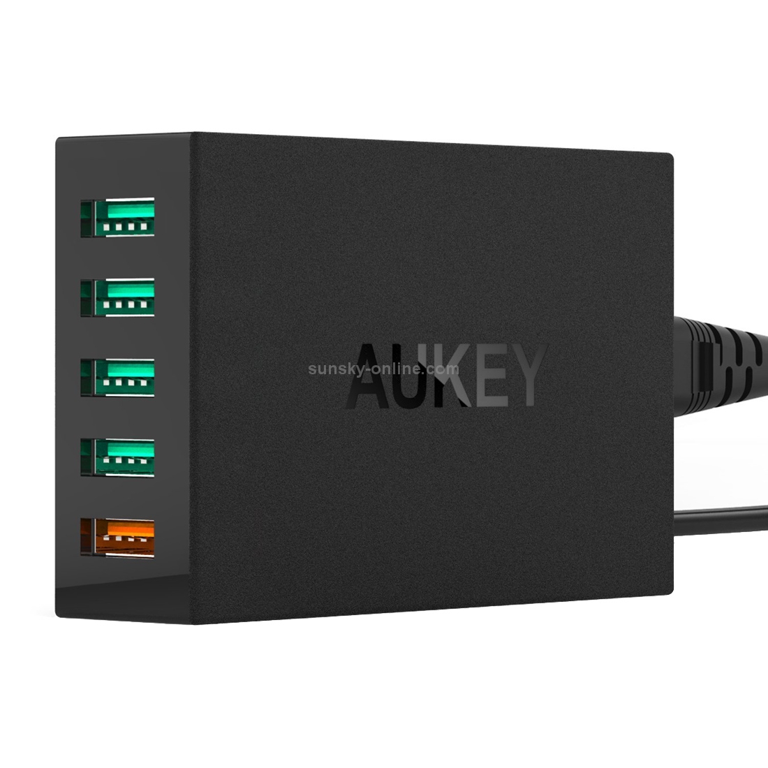 AUKEY PA-T1 5 Ports Quick Charge 2.0 Desktop USB Charger, EU/US Plug AUKEY PA-T1 5 Ports Quick Charge 2.0 Desktop USB Charger, EU/US Plug