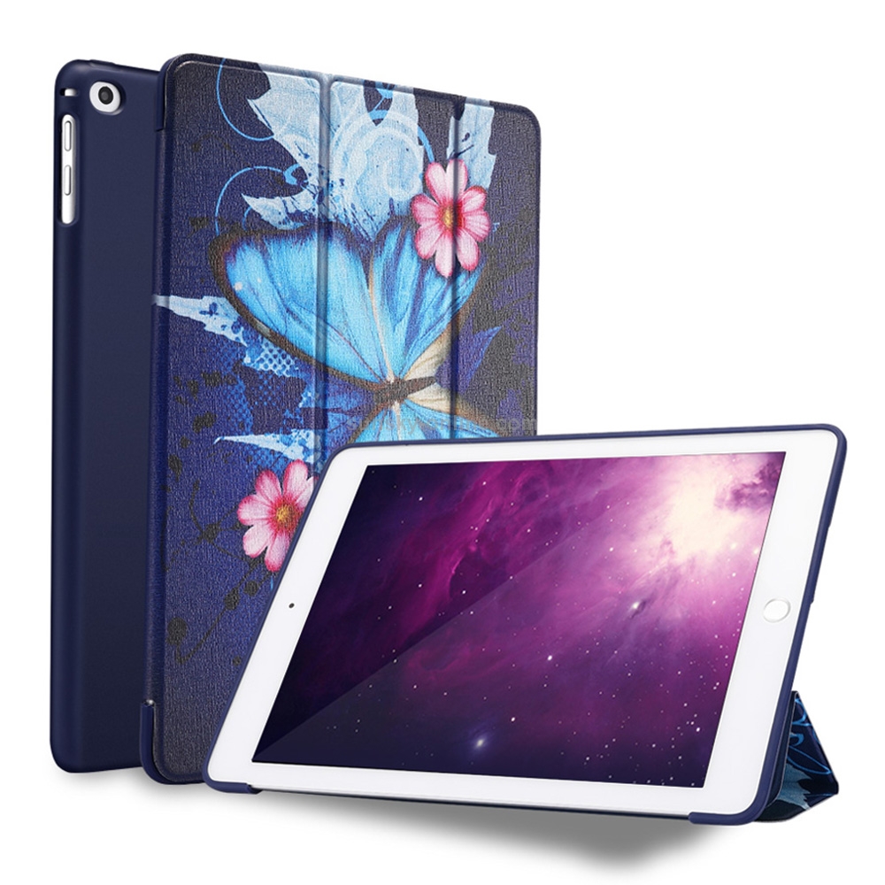 Butterflies Pattern Horizontal Flip PU Leather Case for iPad 9.7 (2018) & (2017) / Air 2 / Air, with Three-folding Holder & Honeycomb TPU Cover Butterflies Pattern Horizontal Flip PU Leather Case for iPad 9.7 (2018) & (2017) / Air 2 / Air, with Three-folding Holder & Honeycomb TPU Cover