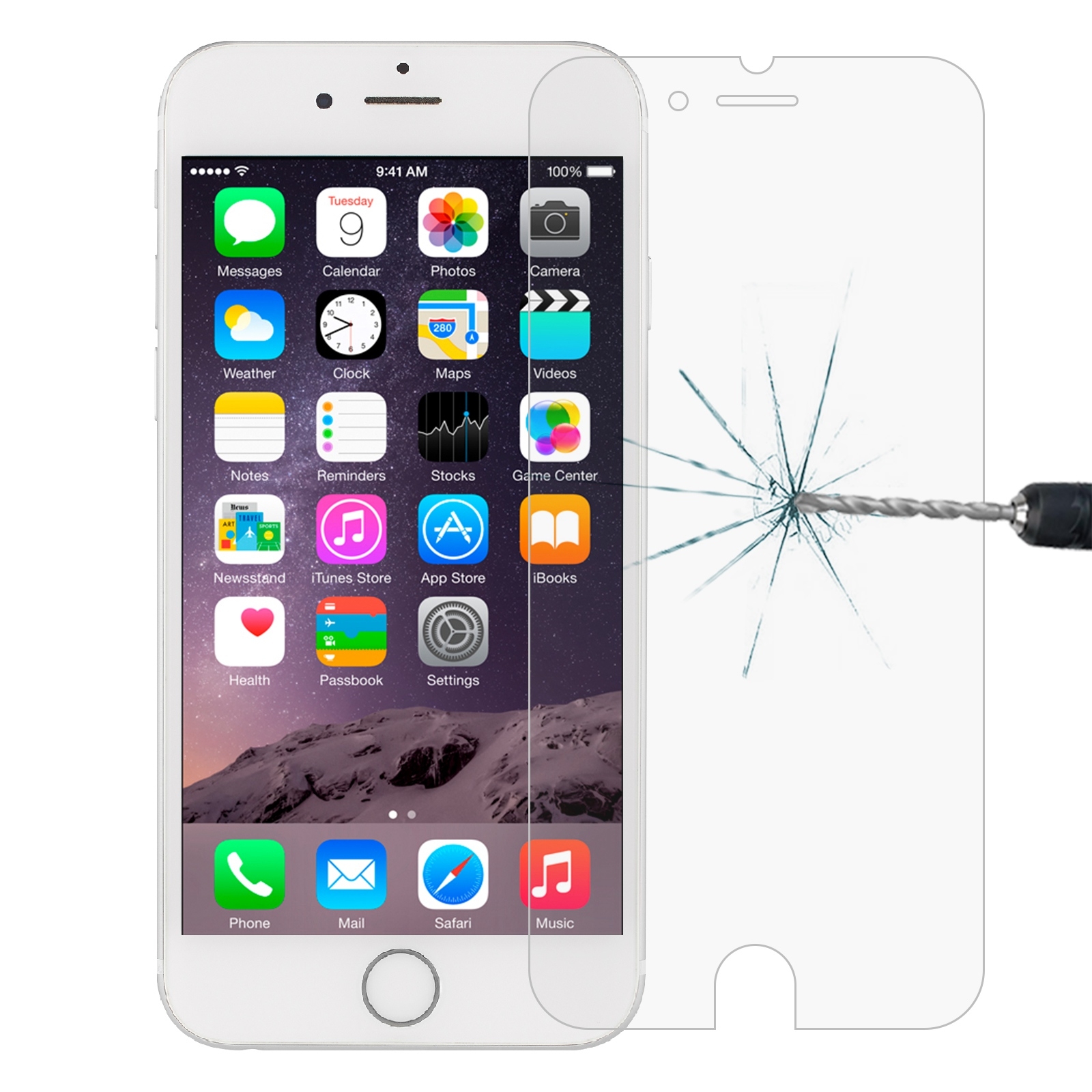 2.5D Non-Full Screen Tempered Glass Film For iPhone 8 / 7 / 6 / 6S 2.5D Non-Full Screen Tempered Glass Film For iPhone 8 / 7 / 6 / 6S