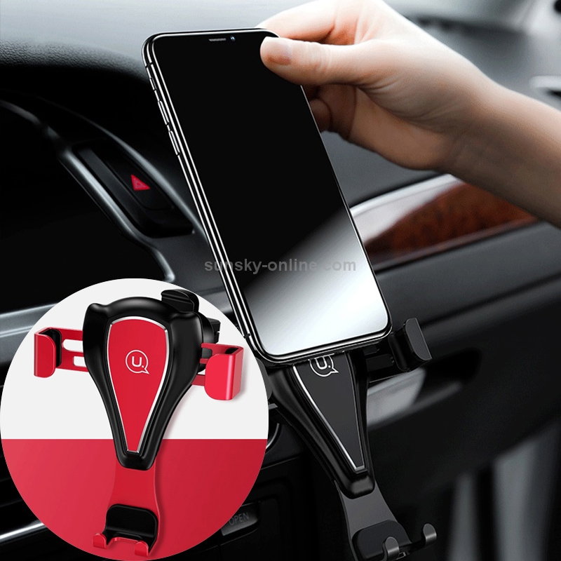 USAMS US-ZJ025 Universal Gravity Car Air Vent Phone Holder Stand Mount USAMS US-ZJ025 Universal Gravity Car Air Vent Phone Holder Stand Mount